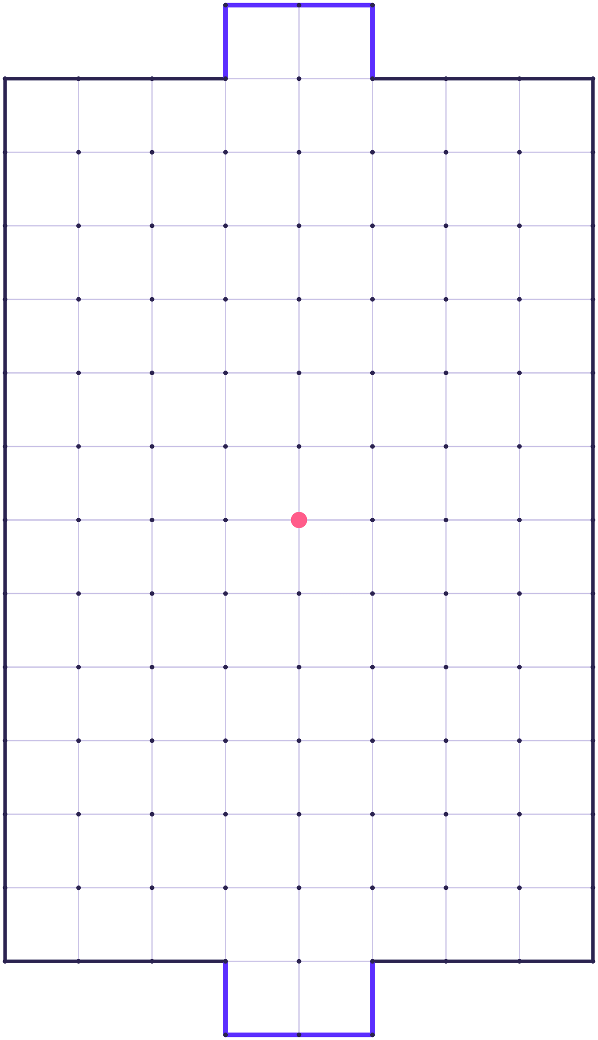 Paper Soccer · Pitch 8 × 12 · goals 2 wide