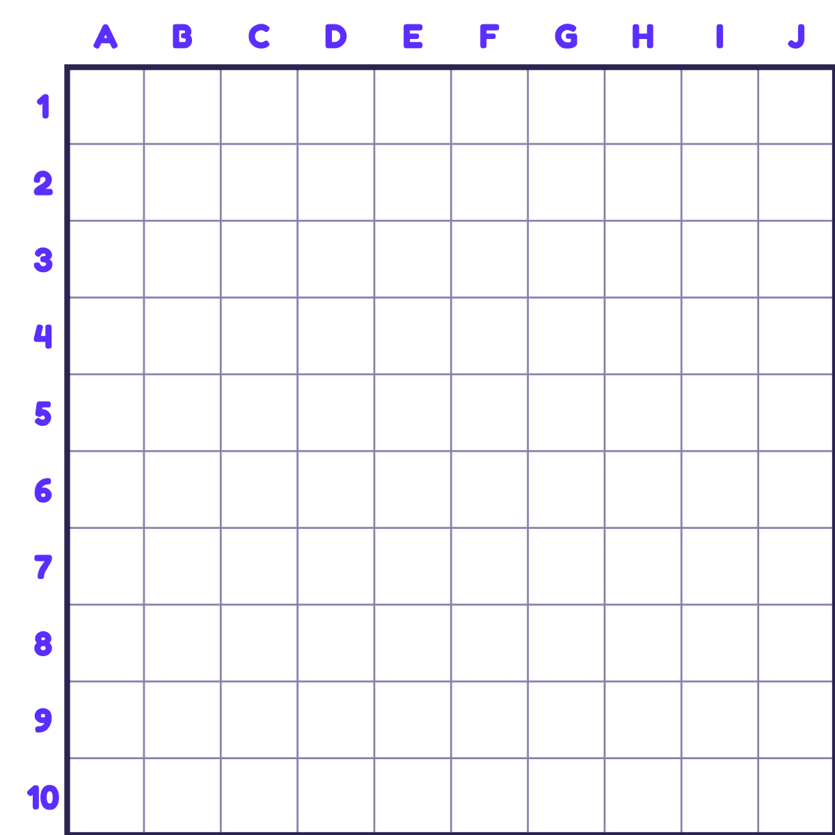 Sea Battle · Fleet to cut out and two 10 × 10 boards